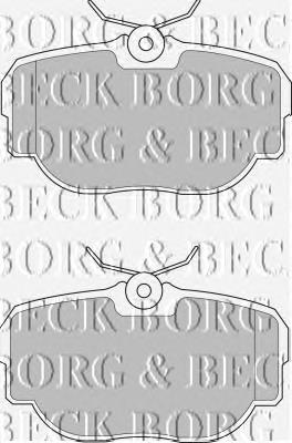 BBP1507 Borg&beck pastillas de freno traseras