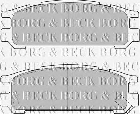 BBP1508 Borg&beck pastillas de freno delanteras