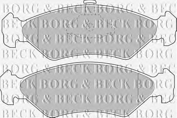 BBP1510 Borg&beck pastillas de freno delanteras