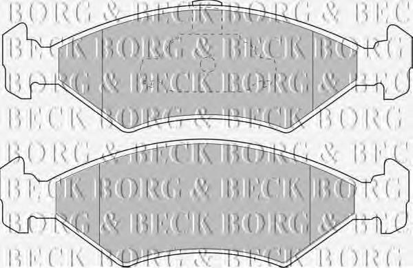 BBP1509 Borg&beck pastillas de freno traseras