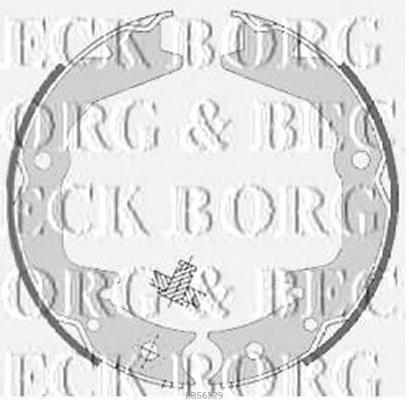 BBS6329 Borg&beck pastillas de freno traseras