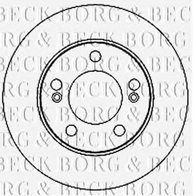 BBD4681 Borg&beck disco de freno delantero
