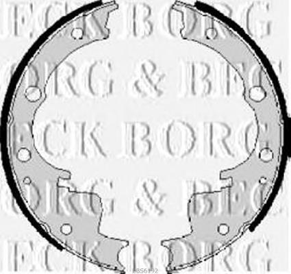 BBS6192 Borg&beck zapatas de frenos de tambor traseras