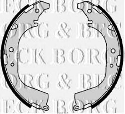BBS6182 Borg&beck zapatas de frenos de tambor traseras