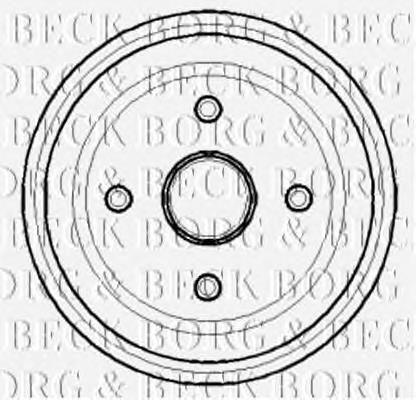 BBR7123 Borg&beck freno de tambor trasero