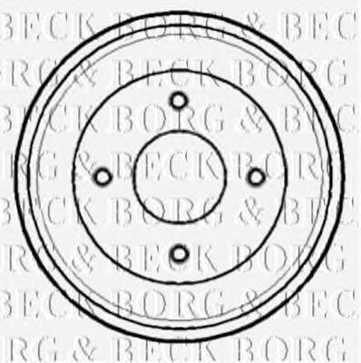 BBR7129 Borg&beck freno de tambor trasero