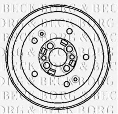 BBR7140 Borg&beck freno de tambor trasero