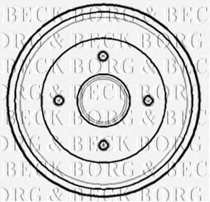 BBR7141 Borg&beck freno de tambor trasero