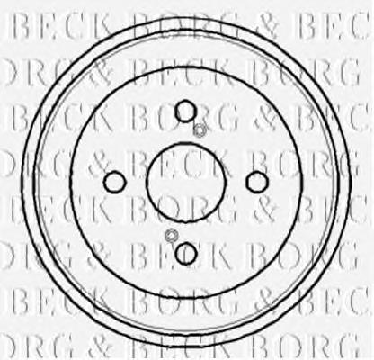 BBR7108 Borg&beck freno de tambor trasero