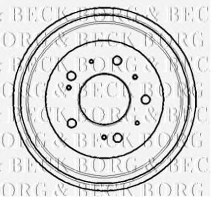 BBR7101 Borg&beck freno de tambor trasero