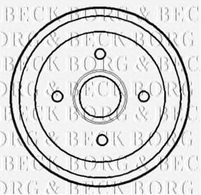 BBR7116 Borg&beck freno de tambor trasero