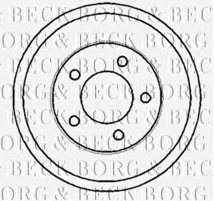 BBR7117 Borg&beck freno de tambor trasero