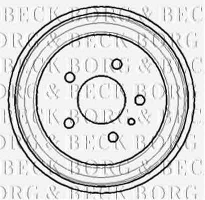 BBR7113 Borg&beck freno de tambor trasero