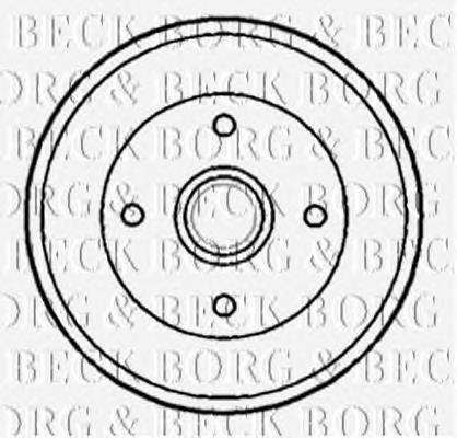 BBR7173 Borg&beck freno de tambor trasero