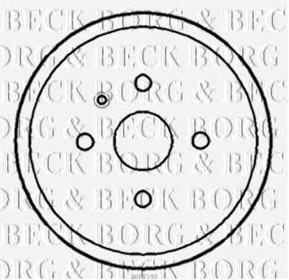 BBR7183 Borg&beck freno de tambor trasero