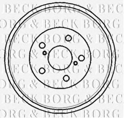BBR7179 Borg&beck freno de tambor trasero