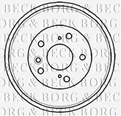 BBR7181 Borg&beck freno de tambor trasero