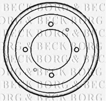 BBR7153 Borg&beck freno de tambor trasero