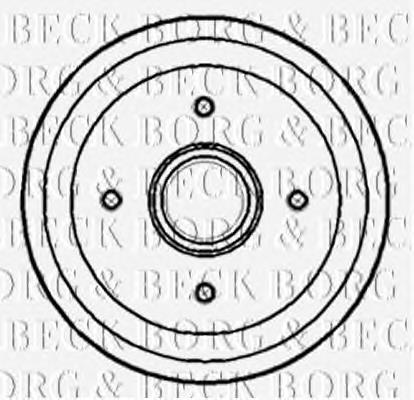 BBR7149 Borg&beck freno de tambor trasero