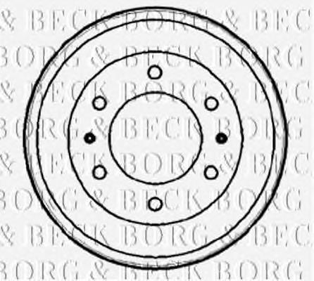 BBR7163 Borg&beck freno de tambor trasero