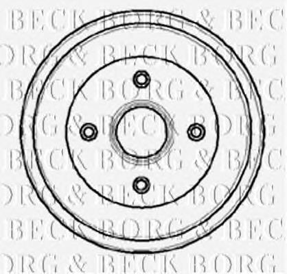 BBR7033 Borg&beck freno de tambor trasero