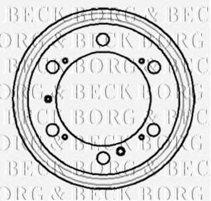 Freno de tambor trasero BBR7050 Borg&beck