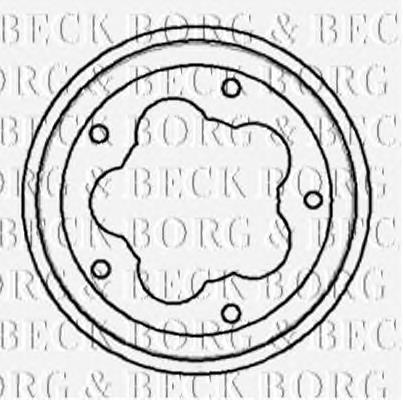 Freno de tambor trasero BBR7016 Borg&beck
