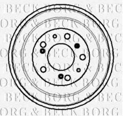 BBR7011 Borg&beck freno de tambor trasero