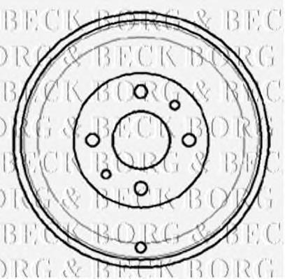 BBR7012 Borg&beck freno de tambor trasero