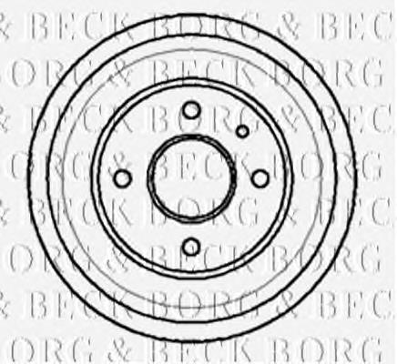 BBR7013 Borg&beck freno de tambor trasero