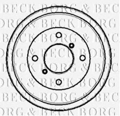 BBR7027 Borg&beck freno de tambor trasero