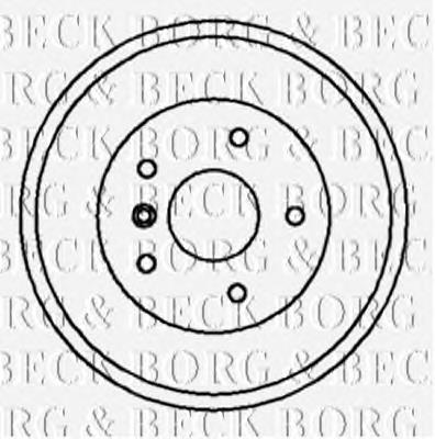 BBR7021 Borg&beck freno de tambor trasero