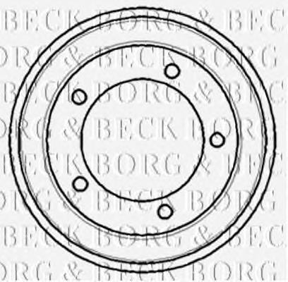 BBR7083 Borg&beck freno de tambor trasero