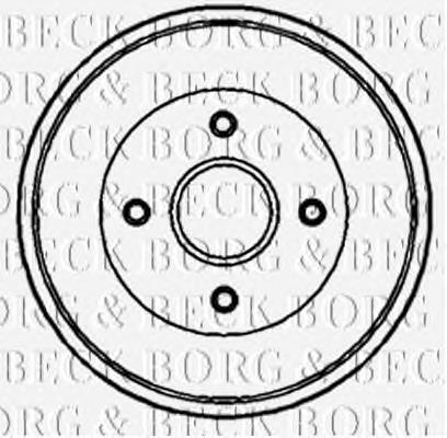 BBR7087 Borg&beck freno de tambor trasero