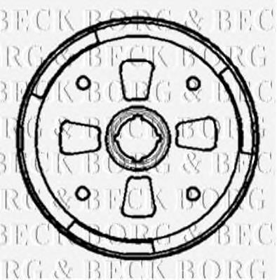 Freno de tambor trasero BBR7094 Borg&beck