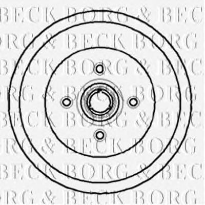 BBR7066 Borg&beck freno de tambor trasero