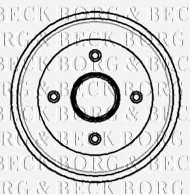 BBR7065 Borg&beck freno de tambor trasero