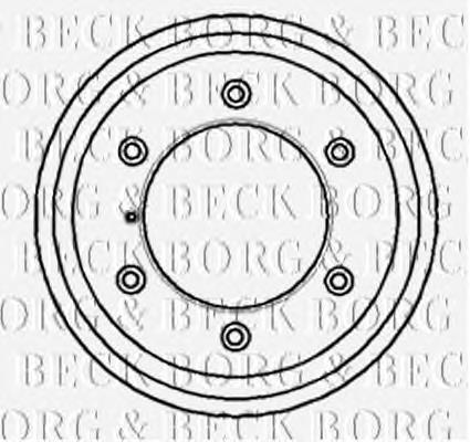 Freno de tambor trasero BBR7056 Borg&beck