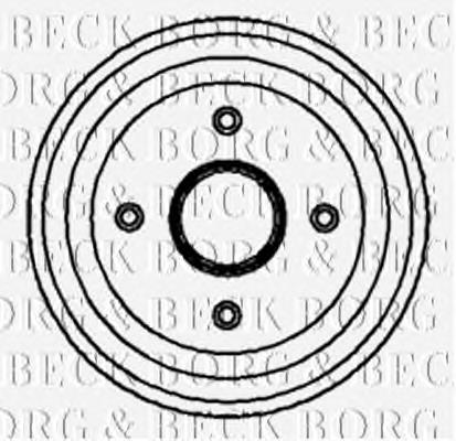 BBR7068 Borg&beck freno de tambor trasero
