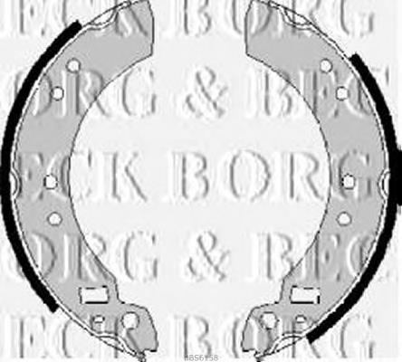 BBS6158 Borg&beck zapatas de frenos de tambor traseras