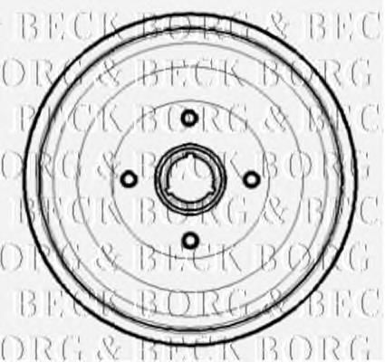 BBR7189 Borg&beck freno de tambor trasero