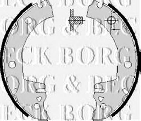 BBS6061 Borg&beck zapatas de frenos de tambor traseras