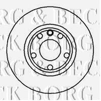BBD4963 Borg&beck freno de disco delantero