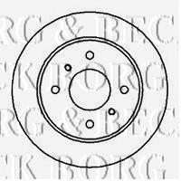 BBD4957 Borg&beck disco de freno trasero
