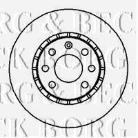 BBD4960 Borg&beck freno de disco delantero