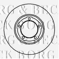 Freno de disco delantero BBD4936 Borg&beck