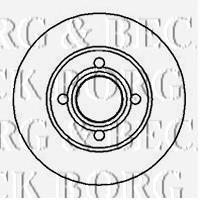 BBD4950 Borg&beck freno de disco delantero