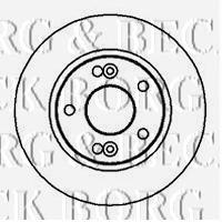 BBD5020 Borg&beck disco de freno delantero