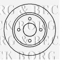 BBD5013 Borg&beck freno de disco delantero