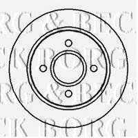 BBD4984 Borg&beck disco de freno trasero